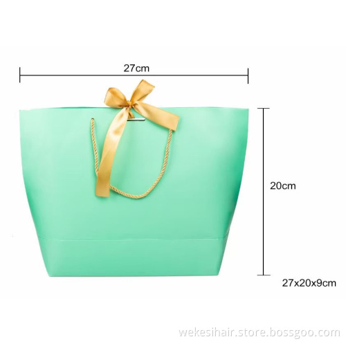 Custom Logo Print Wallet Box Gift Set Belt Jewelry Boxes Orange Pack Drawer Box Packaging For Hair Extension Beauty Hair Package